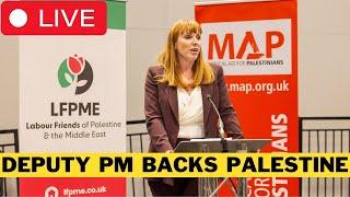  LIVE: Deputy PM Angela Rayner Joins Palestine Group