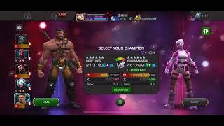 Mcoc 7.2.6 Hercules vs Gwenmaster