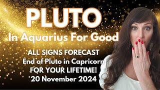 HOROSCOPE READINGS FOR ALL ZODIAC SIGNS - Pluto in Aquarius FOR GOOD!