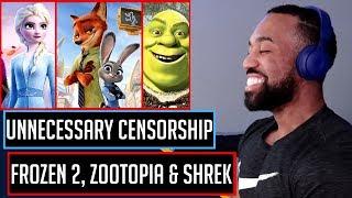 TRY NOT TO LAUGH - Unnecessary Censorship Frozen 2, Zootopia and Shrek!