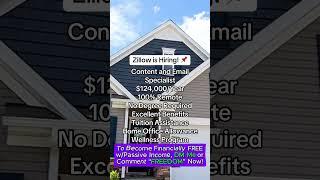  Zillow Hiring 100% Remote Positions!  #zillow #remotejobsfromhome #affiliatemarketing #afm