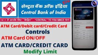 central bank of india virtual debit card | central bank of india card controls | central bank