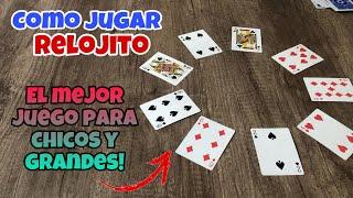 Como jugar relojito / relojito con baraja / como jugar baraja / poker / como jugar cartas / pokar