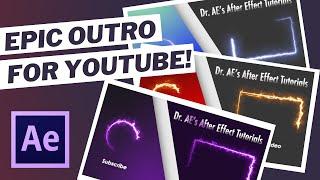 HOW TO Make a Cool OUTRO for Videos In After effects | Easy Tutorial