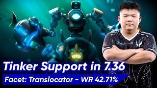 XinQ TINKER 7.36 SOFT SUPPORT 4 Pos | Dota 2 Pro Gameplay