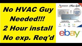 DIY Mini Split Ebay $500 Unit No HVAC Guy Needed!