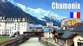  Chamonix: Snowy Peaks and Scenic Streets, Walking Tour in Alpine Splendor 4K (subtitles)