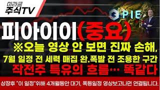 【피아이이 분석】7월 일정 전에 매집 끝낸다?  피아이이, 폭발 전 조용한 구간  작전주 특유의 흐름… 똑같다 #피아이이 #피아이이주가전망 #신규상장 #신규상장주 #ipo