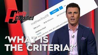 Matthew Lloyd fires up after Instagram verification rejection - Footy Classified | Footy on Nine