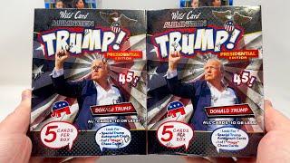 Cracking 2024 Wild Card DONALD TRUMP Presidential Edition Box