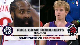 #NBA【#洛杉磯快艇 VS #多倫多暴龍】 全場賽事精華 ｜20241110｜#LosangelesClippers vs #TorontoRaptors FULLGAMEHIGHLIGHT