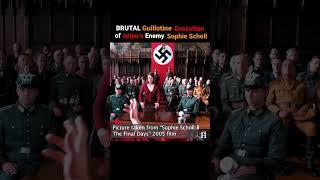 BRUTAL Execution of Sophie Scholl - Adolf Hitler's Young Enemy #ww2 #shorts #nazigermany
