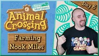 Animal Crossing New Horizons - Day 6 - Farming Nook Miles - Live!