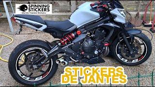 [MOTO] Customisation part 1 : stickers de jantes - spinning stickers