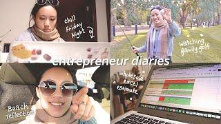 Entrepreneur Diaries | beach reflection, arranging a concerto, my bubble tea cups, HK family golf