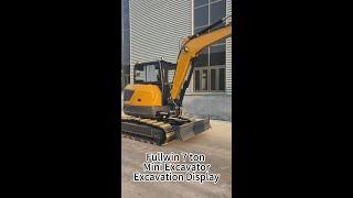 Fullwin 7-ton mini excavator is here! Big scene hard power！
