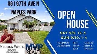 Open House This Weekend! 861 97TH Ave, Naples Park