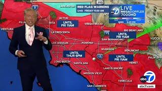 When will Santa Ana winds leave SoCal?