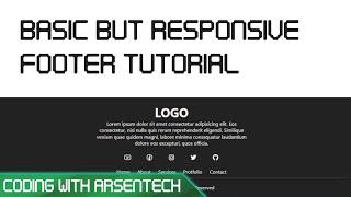 How to Build a Responsive Footer with HTML & CSS (Step-by-Step)