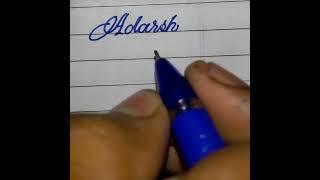Adarsh How to write in cursive writing/ cursive writing practice/ calligraphy handwriting/ #shorts