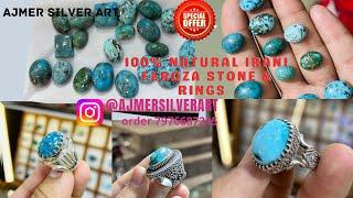 natural irani feroza stone & jewellery | india mai kha milega irani feroza | best price silver ring