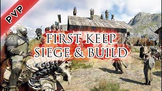 Mortal Online 2 First Keep Siege 4K Destruction and Building