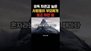 유독 자존감 높은 사람들이 부모에게 듣고 자란 말  #자존감높은사람들 #부모의말 #감성쇼츠  #자기돌봄 #짧은명언 #위로와충격한마디