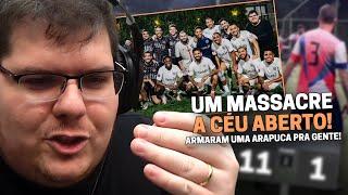 CASIMIRO COMENTA E REAGE: JOGO CONTRA VINI JR E A CAZÉ TV TOMANDO 11 X 1 | Cortes do Casimito