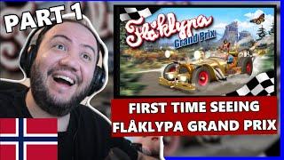 First Time Seeing Flåklypa Grand Prix Norwegian Classic (Part 1/2)  Nordic Movie REACTION God Jul!