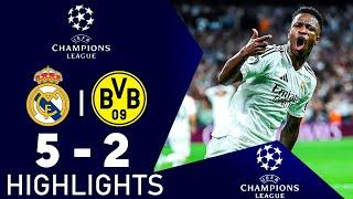 Gol de Vinícius Júnior | Real Madrid vs Borussia Dortmund 5-2 Resumen | Liga de Campeones de la UEFA