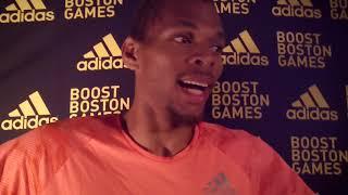 Brandon McBride after 800 win at adidas Boost Boston Games