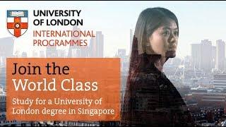 Studying with the University of London in Singapore