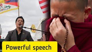 powerful speech straight from heart by jigme la at Colombia Heights city hall/ #tibetanvlogger