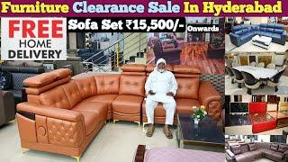 Furniture Shop Clearance Sale Offer in Hyderabad | Sofa Set ₹15,500/- | Dining Table ₹15,000/- Only