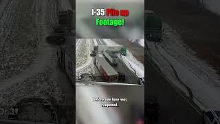 Huge Semi Pile Up caught on camera