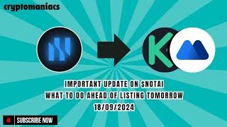 Important update on NOTAI, What to do ahead of listing tomorrow, 18/09/2024