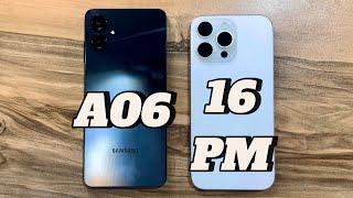 Samsung Galaxy A06 vs iPhone 16 Pro Max