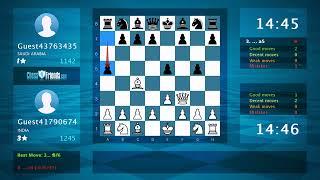 Chess Game Analysis: Guest41790674 - Guest43763435 : 1-0 (By ChessFriends.com)