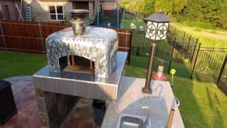 Building a Pizza Oven, Lynx BBQ Grill and Prep Counter on a Metal Frame / Metal Studs