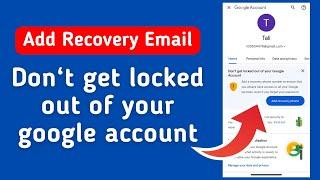 Don't Get Locked Out Of Your Google Account Add Recovery Email 2024