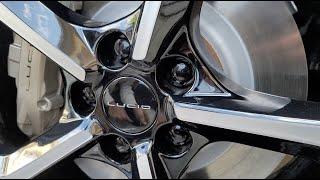 How To Install LUCID Air Pure Grand Dream Sapphire Touring Wheel Center Caps & Lug Nut Caps