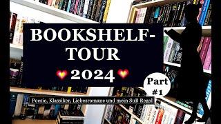 BOOKSHELF TOUR 2024 - Teil 1 - Klassiker, Romance und das SuB Regal