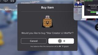 Sniping Star Creator Lil Waffle UGC LIMITED (FREE)