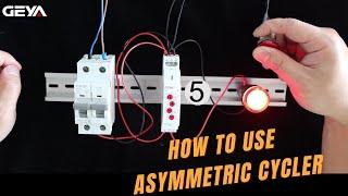 How to use asymmetric cycler time relay GRT8-S1 | Geya Electric