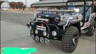 silver metallic black monster jeep // Jain motor// Rajesh jain motor // manoj dey