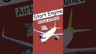 Who starts the enginge Airbus A320neo