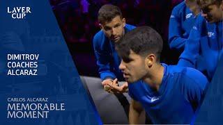 Dimitrov Coaches Alcaraz | Laver Cup 2024