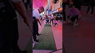 This guy was ready for the $100 putt challenge #golfshorts #golfchallenge #golf