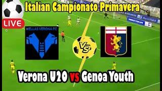 Live Football Verona U20 vs Genoa Youth ll Live Italian Campionato Primavera