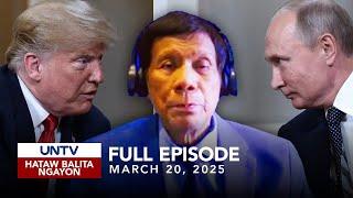 UNTV: Hataw Balita Ngayon | March 20, 2025